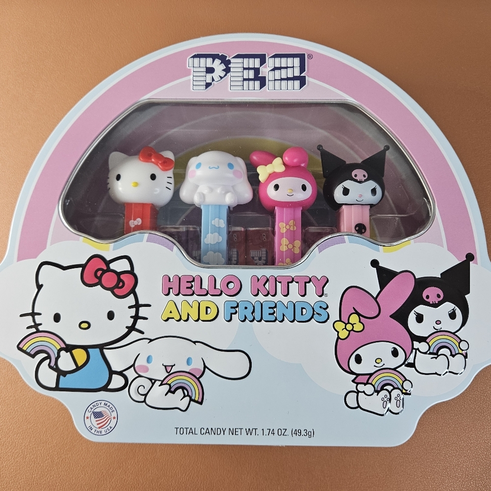 Hello Kitty and Friends PEZ Dispenser Set - Pink, Blue, Black